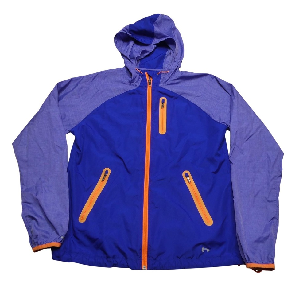 Under Armour Jacket Mens Large Blue Storm Hooded Windbreaker‎ AllSeasonGear